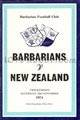Barbarians v New Zealand 1974 rugby  Programmes